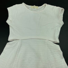 Load image into Gallery viewer, Girls Zara, white cut-out waist dress, small marks, FUC, size 5-6, L: 55cm