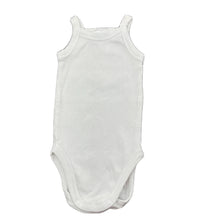 Load image into Gallery viewer, Girls Dymples, white cotton singletsuit / romper, GUC, size 000,  