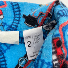 Load image into Gallery viewer, Boys Thomas &amp; Friends, flannel cotton pyjama top, GUC, size 2,  