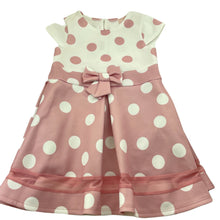 Load image into Gallery viewer, Girls LIPSY LONDON, pink &amp; white spot party dress, EUC, size 2-3, L: 50cm