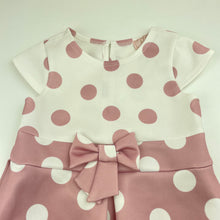 Load image into Gallery viewer, Girls LIPSY LONDON, pink &amp; white spot party dress, EUC, size 2-3, L: 50cm