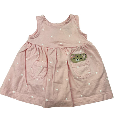 Girls Carters, pink cotton summer top, EUC, size 0000,  