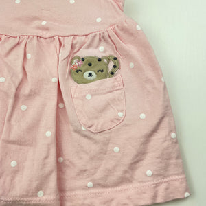 Girls Carters, pink cotton summer top, EUC, size 0000,  