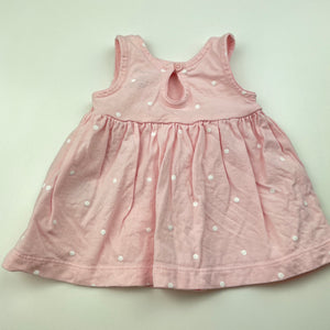 Girls Carters, pink cotton summer top, EUC, size 0000,  