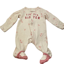 Load image into Gallery viewer, Girls Carters, pink cotton zip coverall / romper, FUC, size 0000,  