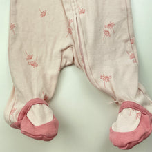 Load image into Gallery viewer, Girls Carters, pink cotton zip coverall / romper, FUC, size 0000,  