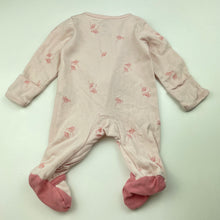 Load image into Gallery viewer, Girls Carters, pink cotton zip coverall / romper, FUC, size 0000,  