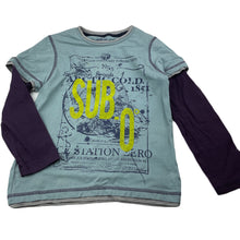 Load image into Gallery viewer, Boys M&amp;S, cotton long sleeve top, marks on front, FUC, size 5-6,  