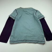 Load image into Gallery viewer, Boys M&amp;S, cotton long sleeve top, marks on front, FUC, size 5-6,  