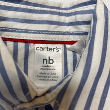 Load image into Gallery viewer, Boys Carters, lightweight cotton long sleeve shirt, FUC, size 0000-000,  