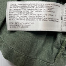 Load image into Gallery viewer, Girls Carters, khaki linen/viscose summer top, GUC, size 0,  