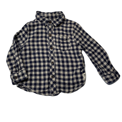 Boys Cotton On, checked long sleeve shirt, GUC, size 3,  