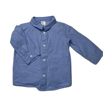 Boys H&M, lightweight cotton long sleeve shirt, light marks on cuffs, FUC, size 0,  