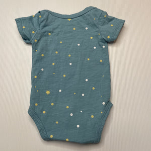 unisex lightweight, bamboo blend bodysuit / romper, FUC, size 000,  