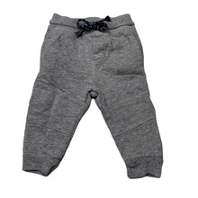 Load image into Gallery viewer, Boys purebaby, grey organic cotton track pants, elasticated, GUC, size 0,  