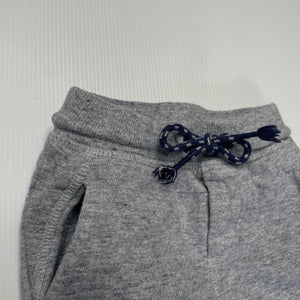 Boys purebaby, grey organic cotton track pants, elasticated, GUC, size 0,  