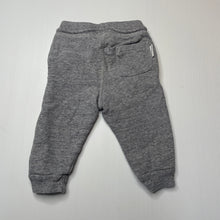 Load image into Gallery viewer, Boys purebaby, grey organic cotton track pants, elasticated, GUC, size 0,  