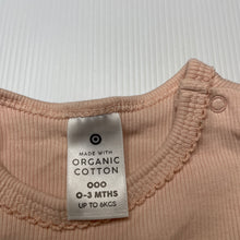 Load image into Gallery viewer, Girls Target, organic cotton blend bodysuit / romper, FUC, size 000,  