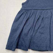 Load image into Gallery viewer, Girls Anko, blue ribbed cotton romper dress, EUC, size 00,  