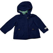 Load image into Gallery viewer, Girls Carters, lightweight hooded jacket / coat, EUC, size 12 months,  