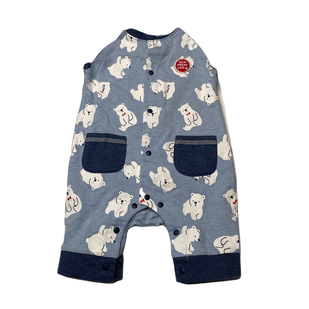 Boys blue, romper, polar bears, GUC, size 00,  