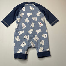 Load image into Gallery viewer, Boys blue, romper, polar bears, GUC, size 00,  