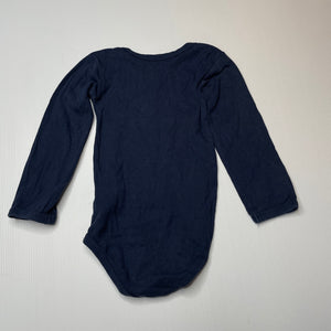 Girls TCM, navy cotton bodysuit / romper, GUC, size 2,  