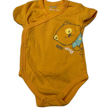 Load image into Gallery viewer, unisex Prenatal, orange cotton bodysuit / romper, EUC, size 0,  
