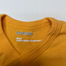 Load image into Gallery viewer, unisex Prenatal, orange cotton bodysuit / romper, EUC, size 0,  