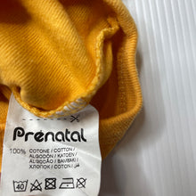 Load image into Gallery viewer, unisex Prenatal, orange cotton bodysuit / romper, EUC, size 0,  