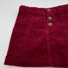 Load image into Gallery viewer, Girls Cotton On, corduroy cotton skirt, adjustable, L: 27cm, EUC, size 6,  
