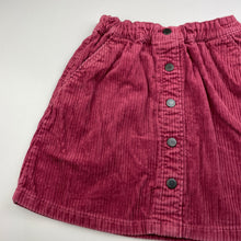 Load image into Gallery viewer, Girls Uniqlo, corduory cotton skirt, elasticated, L: 35cm, GUC, size 8,  