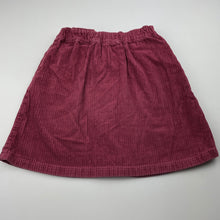 Load image into Gallery viewer, Girls Uniqlo, corduory cotton skirt, elasticated, L: 35cm, GUC, size 8,  