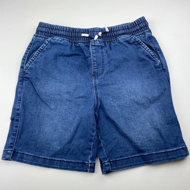 Boys 1964 Denim Co, organic cotton blend denim shorts, elasticated, EUC, size 12,  