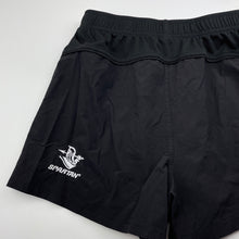 Load image into Gallery viewer, Boys black, rugby / sports shorts, elasticated, Seaforth Raiders, EUC, size 12,  