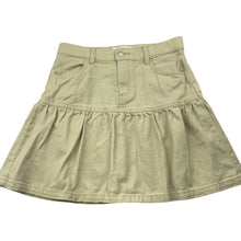 Load image into Gallery viewer, Girls H&amp;M, beige denim skirt, adjustable, L: 36.5cm, FUC, size 9,  