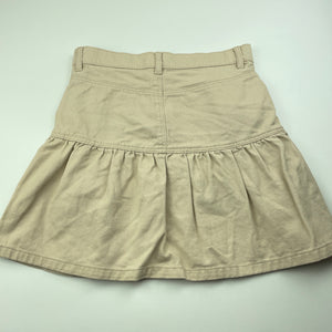 Girls H&M, beige denim skirt, adjustable, L: 36.5cm, FUC, size 9,  