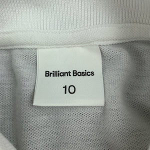 Boys Brilliant Basics, lightweight polo shirt top, EUC, size 10,  