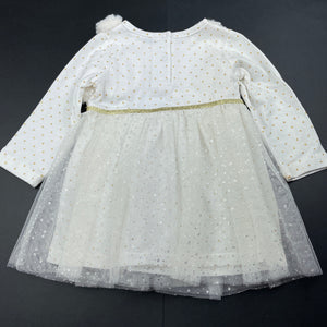 Girls Vitamins Kids, all-in-one dress / vest, light marks on skirt, FUC, size 1-2, L: 40cm