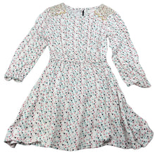 Load image into Gallery viewer, Girls Pumpkin Patch, viscose long sleeve dress, marks back of sleeves, FUC, size 5, L: 55cm