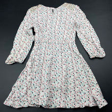 Load image into Gallery viewer, Girls Pumpkin Patch, viscose long sleeve dress, marks back of sleeves, FUC, size 5, L: 55cm