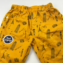 Load image into Gallery viewer, Boys yellow, lightweight pants, elasticated, GUC, size 00,  
