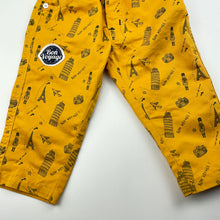 Load image into Gallery viewer, Boys yellow, lightweight pants, elasticated, GUC, size 00,  