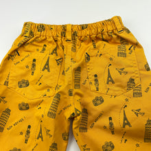 Load image into Gallery viewer, Boys yellow, lightweight pants, elasticated, GUC, size 00,  