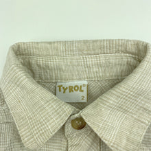 Load image into Gallery viewer, Boys TYROL, linen/cotton short sleeve shirt, GUC, size 2,  