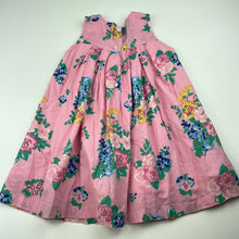 Load image into Gallery viewer, Girls Baby Boden, lined lightweight floral cotton dress, light marks, FUC, size 2, L: 49cm