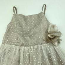 Load image into Gallery viewer, Girls Monsoon, lined tulle formal / party dress, size removed, armpit to armpit: 28cm, FUC, size 4-5, L: 68cm