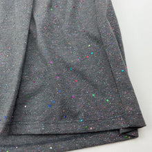 Load image into Gallery viewer, Girls Cotton On, grey marle / rainbow glitter long sleeve dress, NEW, size 6, L: 65cm