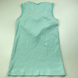Girls Seed, ribbed stretchy singlet / tank top, pom poms, FUC, size 9-10,  