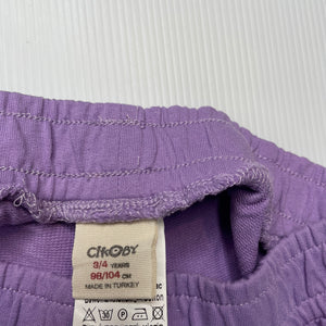 Girls Cikoby, lightweight cotton shorts, elasticated, GUC, size 3-4,  